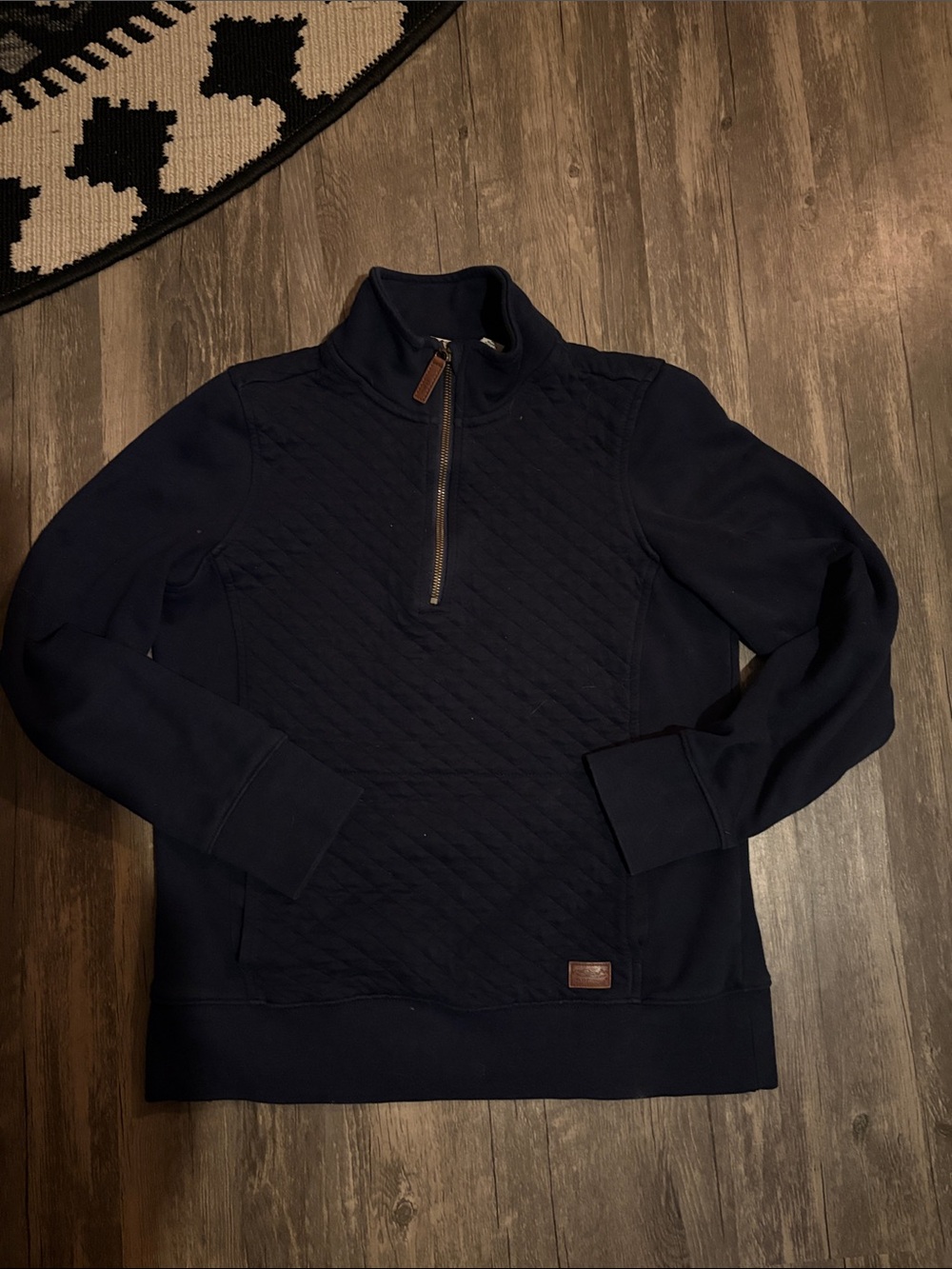 LL Bean Women's Quilted Quarter-Zip Pullover XS - Picture 2 of 6